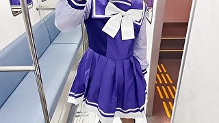 アニメのコスプレをしておちんちんを露出 Japanese wearing anime costumes and exposing their penis