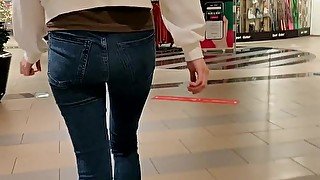 Shopping center flashing and peeing