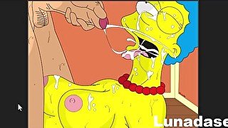 Los Simpson y futurama terminan follando con unos chicos de verga larga y grande - videos hentai