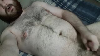 Beary sexy man cumming near you