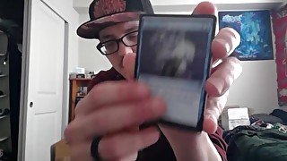 Cute  Nerd Opens a Pack of Magic the Gathering Cards