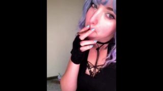 Ramona flowers smokes a blunt with you