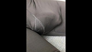 Swollen genitalia in tight suit