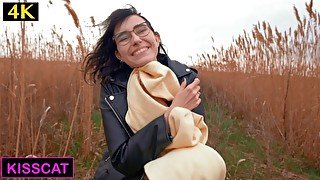 I'm Cold, Warm Me & Cum on Pussy - Public Agent PickUp Russian Student to Outdoor Real Fuck