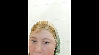 Solo milf's shower time