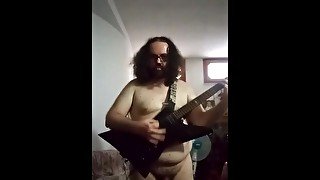 nicola deidda naked playing guitar 3