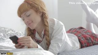 Godlike redhead Russian Lisa Luv in group fuck porn video