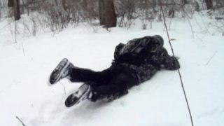 Outdoor Joy in the Snowbound Forest