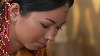 Massage Rooms Hot Thai masseuse takes hard cock in her pierced pussy