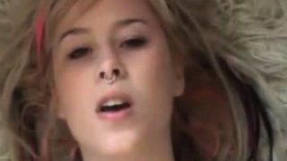 Teen face as she masturbates