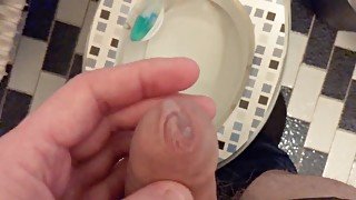 Playing with precum, nearly handsfree cumshots - had to be quiet )