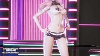 [MMD] KARA - CUPID Seraphine Sexy Kpop Dance 4K League of Legends KDA Korean Dance