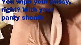 JOI - How to dry yourself well with a girdle - French amateur video Eng Sub