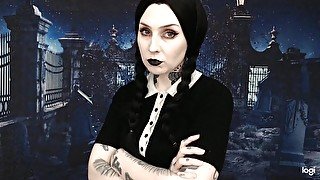 Wednesday Addams Loses a Bet Taboo BJ Cum on Tits