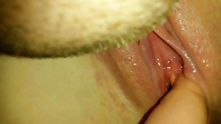 Licking and fingering my wife in closeup amateur video