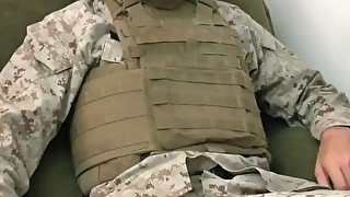 Marine Cpl Tom Gets Blowjob in Uniform