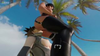 Tracer licking Pharah's Ass