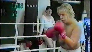 Alaskan Women Topless Boxing