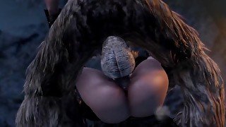 Female Dovahkiin Meets Some Monsters In Skyrim (Compilation, Troll, Werewolf, Giant, and Gargoyle)