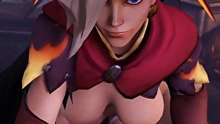 Ashe with Futa Wolf Fucks Fucking