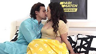 Young man fucks Indian woman with pierced nipples