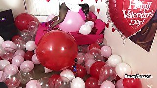 Kasseystarr in Valentines Day Room Of Balloons - FanCentro