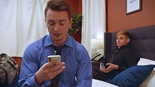 Masyn Thorne and Ashton Silvers are fucking in a hotel