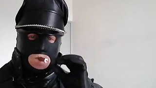 master leather biker smoke