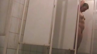 Milky white body seen in details on shower cam spy