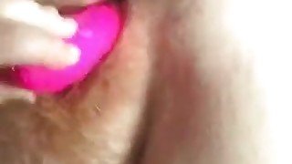 Hairy college girl ginger pussy masturbation