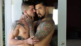 Quick bedroom fuck with horny Boomer Banks & Sean Maygers