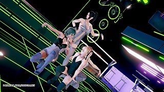 [MMD] KiIIler Lady Mai Shiranui Marie Rose Katsumi Tamaki Doa striptease