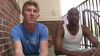 Horny queer Mason Winters enjoys ardent interracial sex indoors