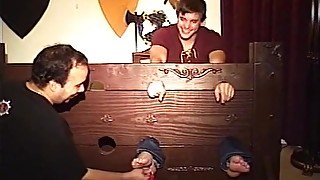 College Guy Tickled in Stocks #6