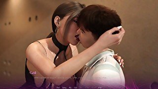 THE OFFICE - Sex Scene #7 Sweet kisses with big boobs chick - hd porn 3d hentai game