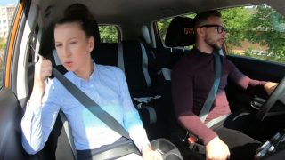 Fake Driving School Female Instructor demands that her pussy