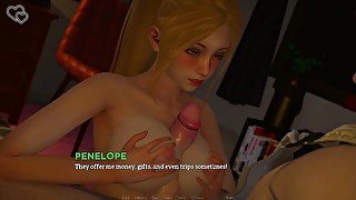 Nipple Sucking, Titfucking,Thighfucking Penny in Dorm Room, ends with a kiss at home - Eternum