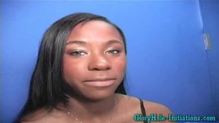 Pretty buxomy black youthful slut Ariel Alexus featuring hot handjob sex video