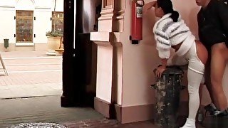 anal fuck on public street