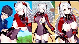 【エロゲーコイカツ！】アズールレーン プリンツ・オイゲン3DCG巨乳アニメ動画[Hentai Game Koikatsu! Azur Lane Prinz Eugen(Anime 3DCG Video