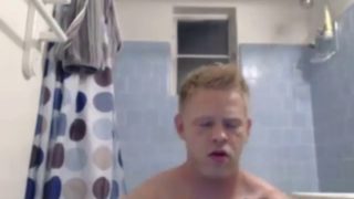 Pleasing guy in a shower