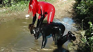 My Latex Femdom (very Old) Movies. Rubber Catsuits And Verbal Humiliation With Joi (arya Grander) - Teaser Video