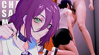 Lady Reze Blowjob School, Chainsaw Man Bomb Girl Sex