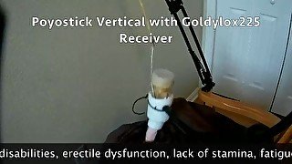 Poyostick Vertical used with a Venus 2000 Masturbation Machine Hands Free