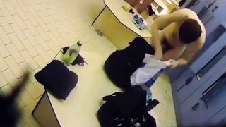 Masturbating in a crowded locker room