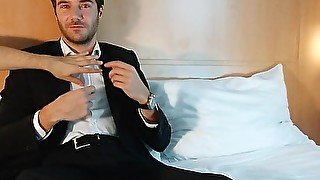 Max Handsome str8 guy serviced in spite of him !