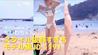 【素人ナンパ】SNSで見つけた巨乳エロ可愛いJDをハメ撮り！！アイドル級のスレンダー少女のハメ撮りＳＥＸ