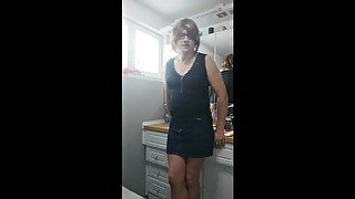 patty crossdresser jean skirt