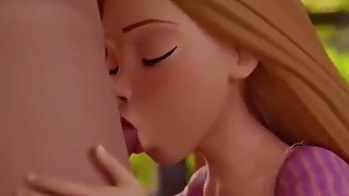 Rapunzel Deepthroat Blowjob 3D Hentai