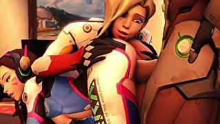 Overwatch Animated Porn With Girls And Mercy